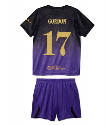 Barcelona Anthony Gordon #17 Udebanetrøje Børn 2026-27 Kortærmet (+ Korte bukser)